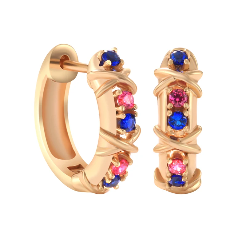 

CANNER Color Zircon Pendientes Plata 925 Earring For Women Drop Earrings 585 Rose Gold Piercing Fine Jewelry Wedding Party