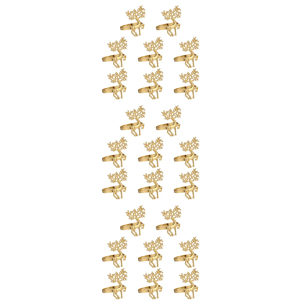 

Napkin Rings Elk Christmas Reindeer Buckle Deer Holder Ring Holiday Holders Glossy Alloy Designed Decorative Metal Party Chicset