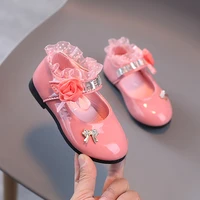 2022 spring autumn and summer princess shoes for baby pink pumps girls shoes soft surface soft bottom shoes girls pink shoes