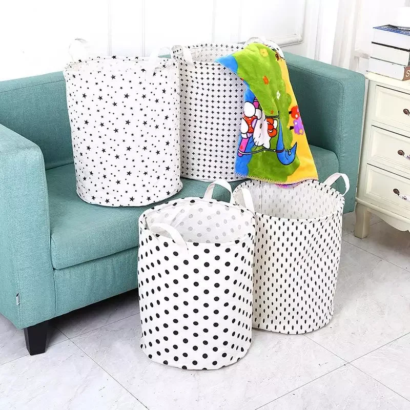 

Dirty Laundry Basket Folding Large Capacity Clothing Storage Bucket Children Toy Basket Home Waterproof Organizer With Handles
