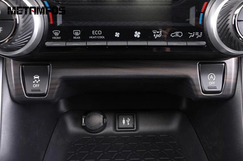 Наклейка для кнопки управления обогревателем из углеродного волокна Toyota Rav4 Rav 4