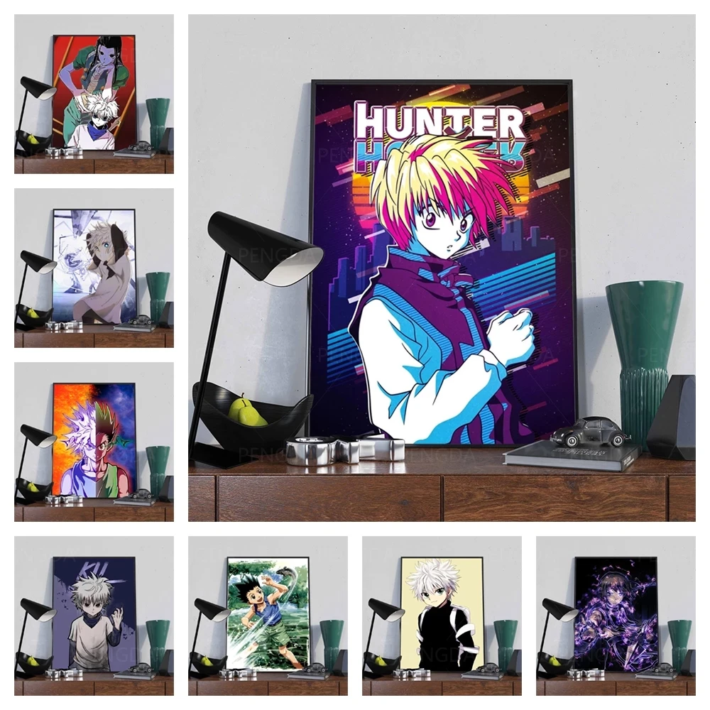 

Wall Art Modular Hunter X Hunter Canvas Pictures Home Decor Japanese Anime Painting Prints Poster Living Room Cuadros No Frame