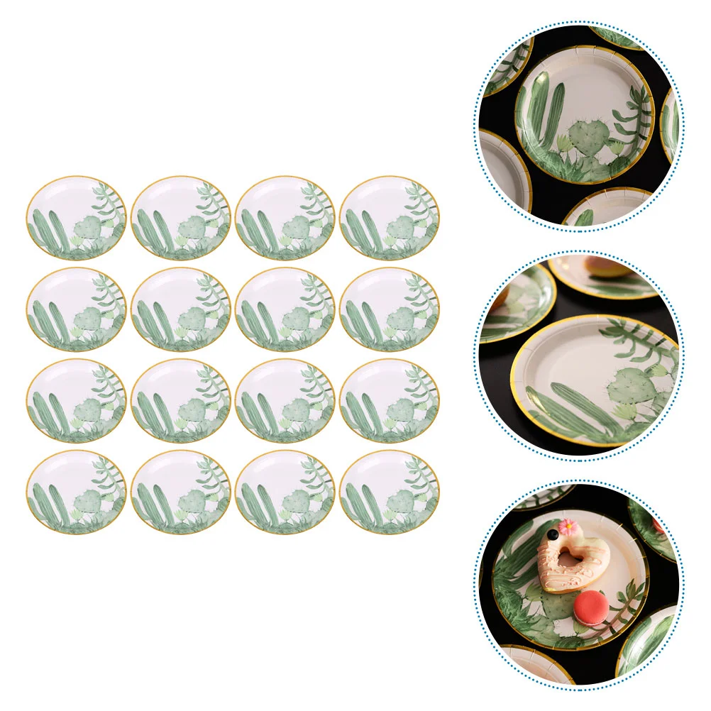 

25pcs Fruit Dessert Dish Serving Plate Paper Tableware Wedding Cake Paper