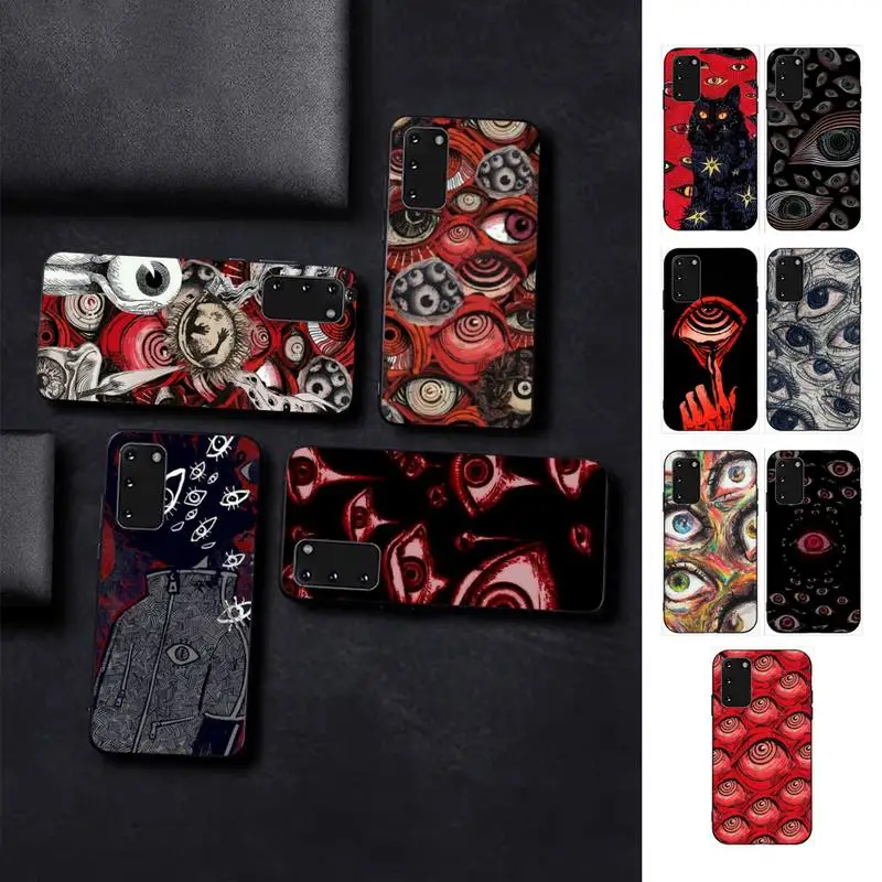 

Scary Face Eyes Phone Case for Samsung S10 21 20 9 8 plus lite S20 UlTRA 7edge
