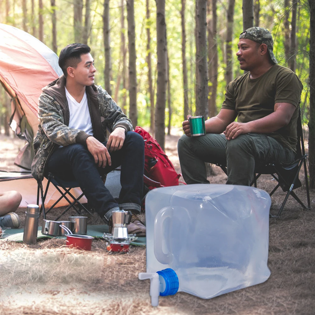 

5/10/15/20L сумка для воды, не содержит Бисфенол А, Переносной Контейнер для питья, безопасный для еды складной контейнер для кемпинга на открыто...