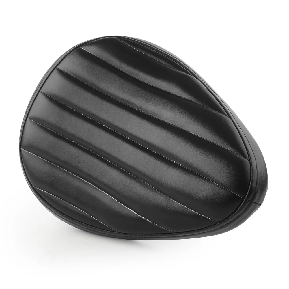 Universal Motorcycle Driver Solo Seat Cover Leather For Harley Honda Yamaha Kawasaki Suzuki Sportster Bobber Chopper
