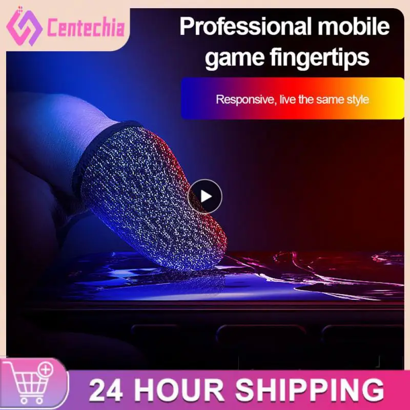 

4~40PCS Gaming Fingertips Cover 1 Pair Finger cots Breathable Thumb Luminous Anti-slip Touch Screen Finger Gloves for PUBG
