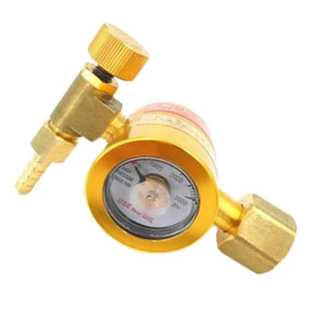 

Argon CO2 Regulator - Welding Gas Flowmeter For TIG MIG - Brass Construction Flow Meter For Argon and CO2 Tanks