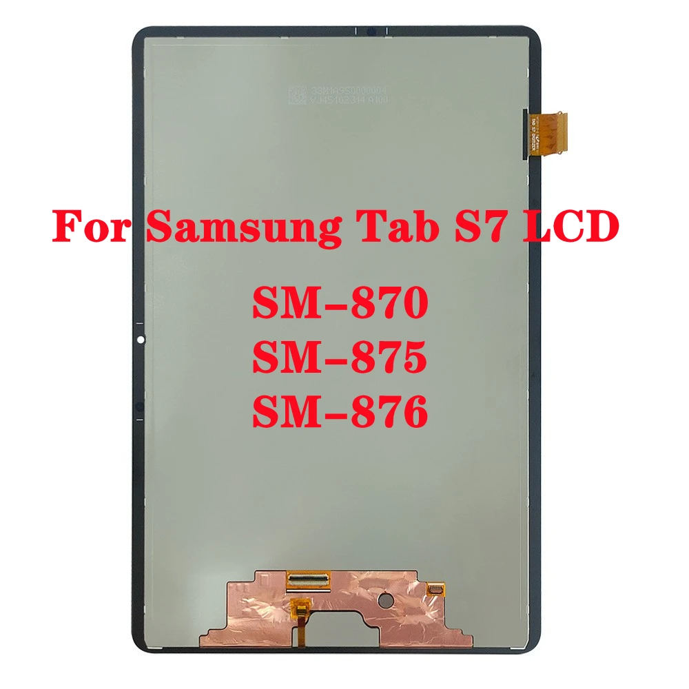 

New 11.0" Original LCD For Samsung Galaxy Tab S7 SM-T870 T875 T876B Original LCD Display Touch Screen Digitizer Panel Assembly