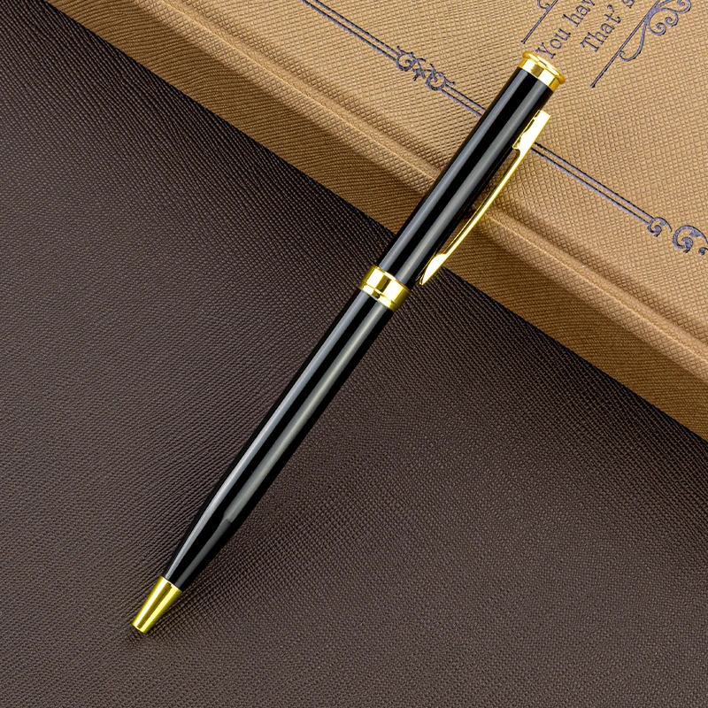 

Шариковая ручка металлическая черная