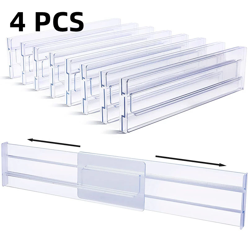 

Organizer Stationery Drawers Underwear Clapboard Holder Kitchen Storage Drawer Divider Retractable Adjustable Drawer Partition