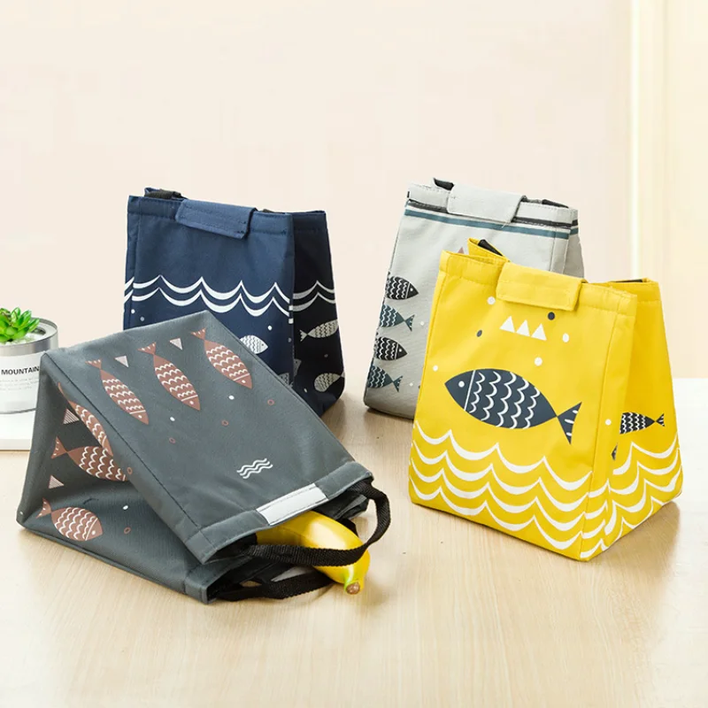 

new Functional Pattern Cooler Picnic Bags Portable Insulated Polyester Lunch Bag Thermal Food Picnic Lunch Bags For Women Kids