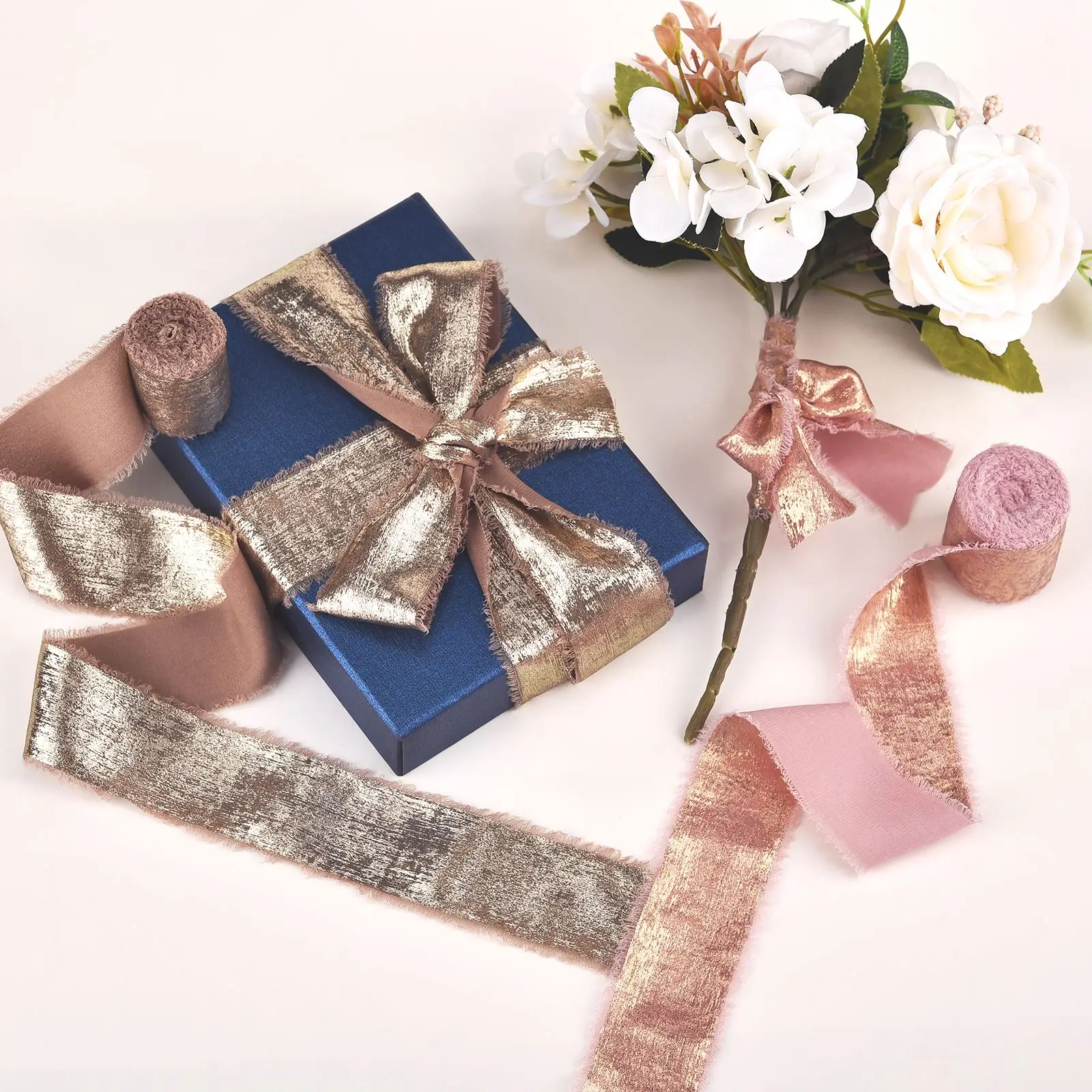 Золотой и серебряный бархак ручной работы Lenta с черепами 5 ярдов для свадебных