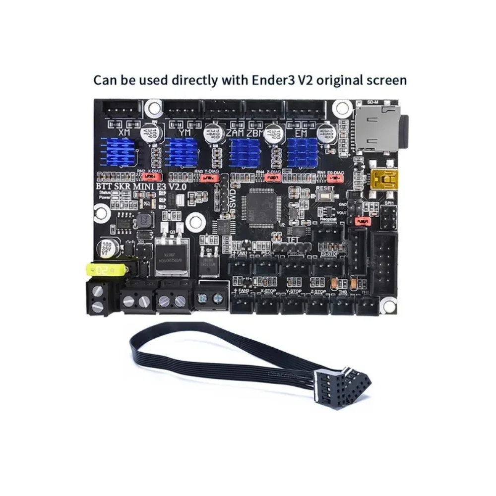 Плата управления BIGTREETECH BTT SKR MINI E3 V2.0 32 бит с TMC2209 запчасти для 3D-принтера