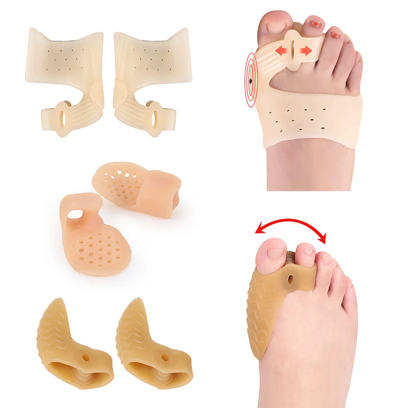 

Toe Separators Hallux Valgus Bunion Corrector Feet Care Bone Thumb Adjuster Correction Pad Splint Foot Straightener Orthotics