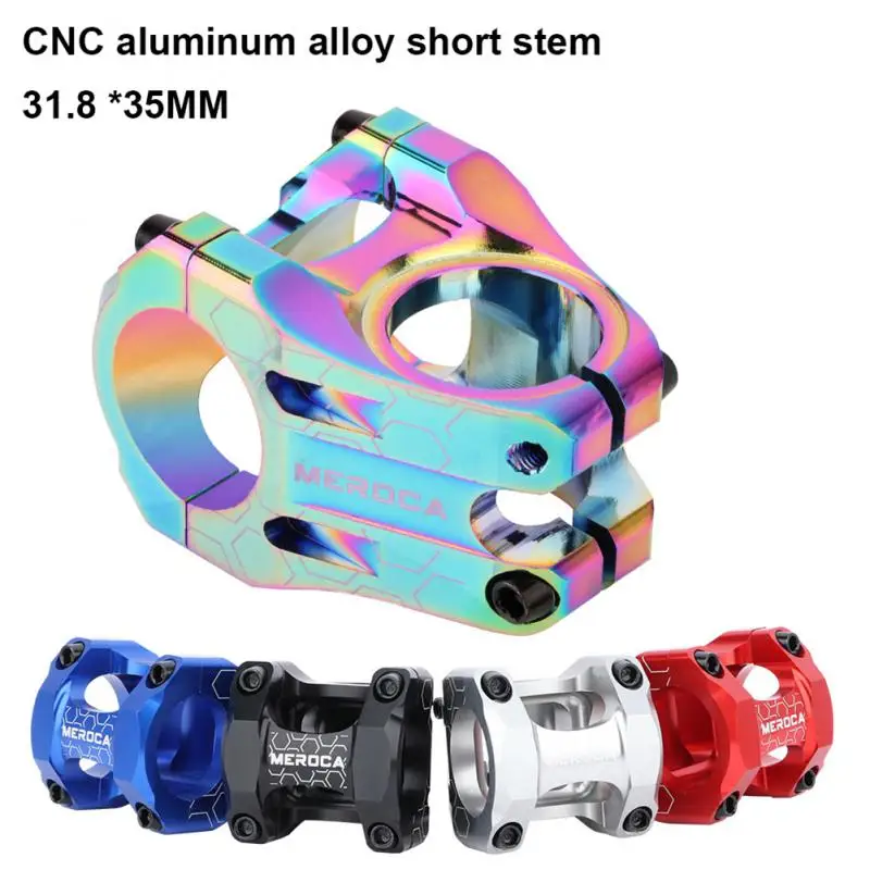 

Ultralight Bicycle Stem Mountain Bike Handlebar Stem 31.8*35MM Aluminum Alloy CNC Hollow Riser MTB Short Stem Cycling Parts