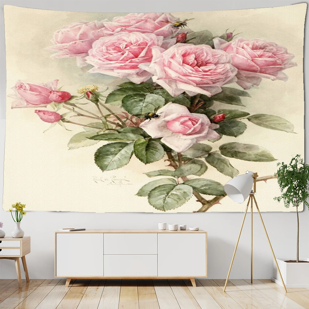 

Flower Mandala Tapestry Wall Hanging Psychedelic Magic Bohemian TAPIZ Ins Bedspread Bedroom Living Room Decor Art Tapestries