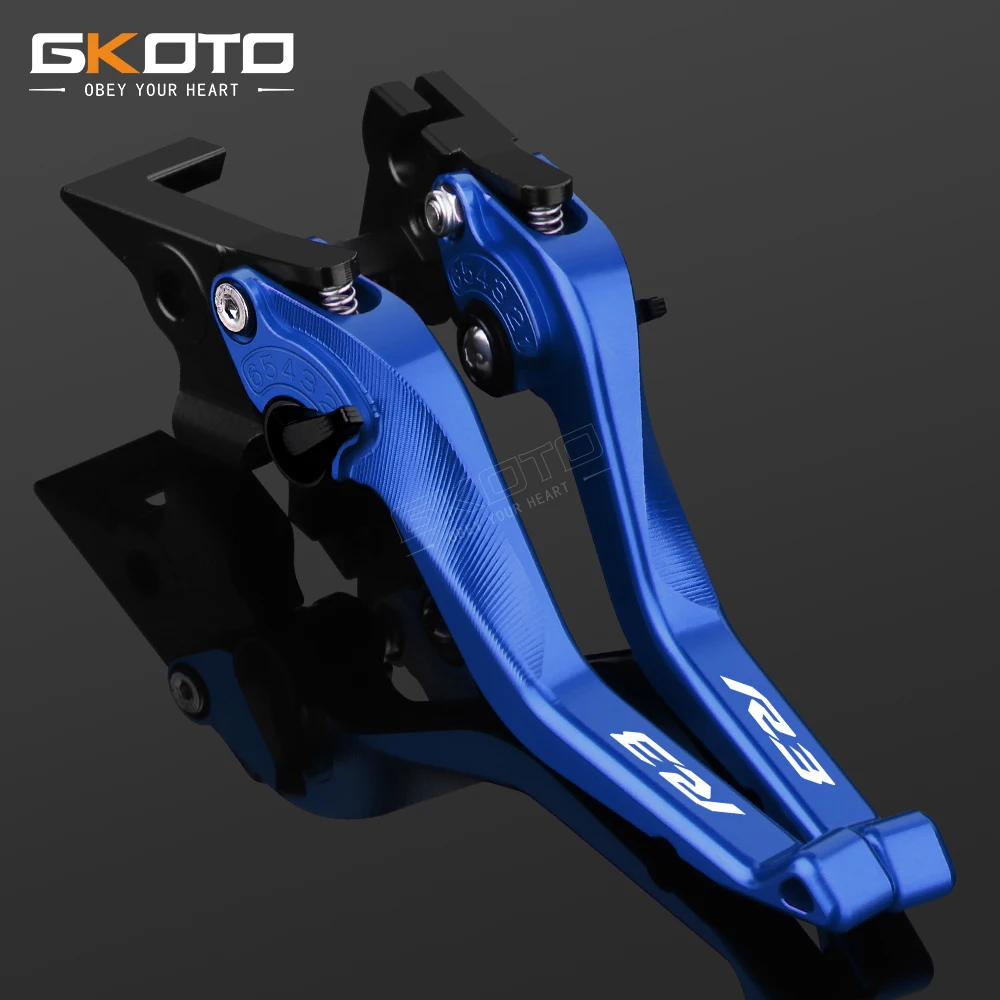 Для мотоциклов Yamaha YZFR3 YZF-R3 R3 2022 2021 2020 2019 2018 2017 2016 CNC Алюминиевые Регулируемые