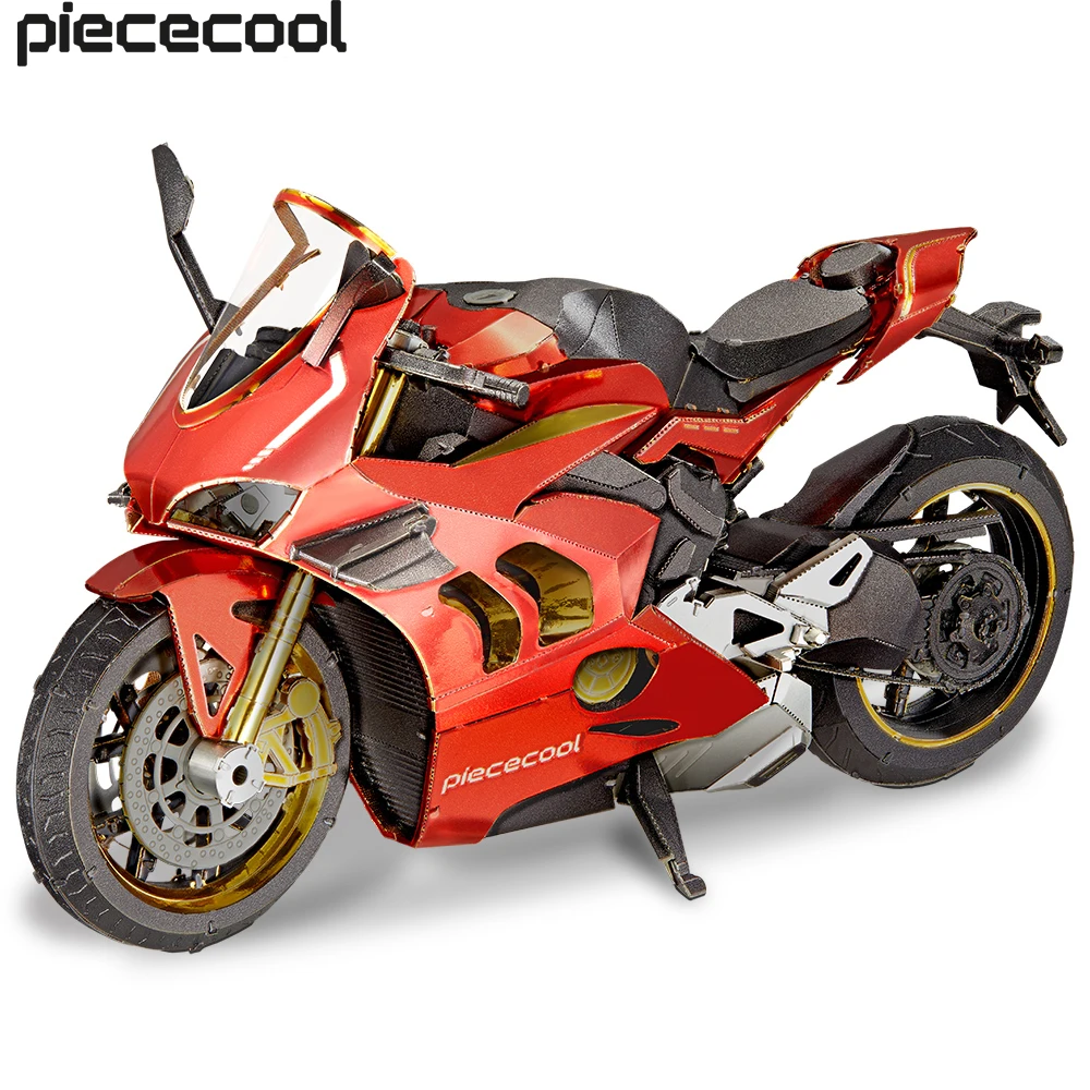 

Piececool Model Building Kits Motorcycle III 3D Puzzle Metal DIY Toys Jigsaw for Teens Brain Teaser Gift for Adult