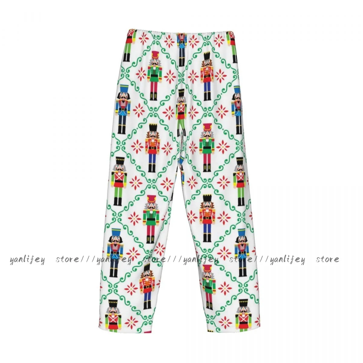 Мужская одежда для сна свободные брюки пижамы рождественские Щелкунчики