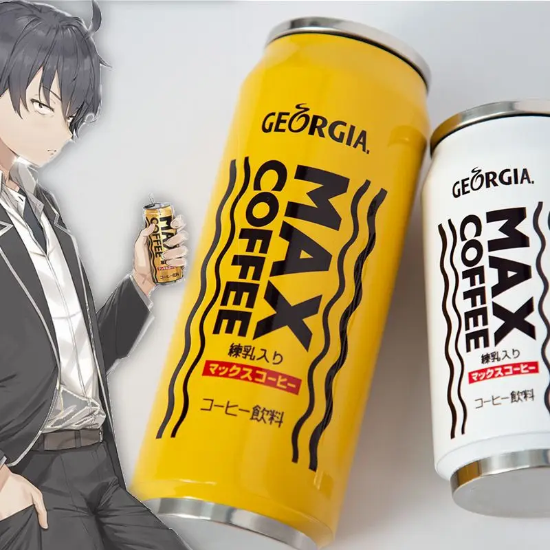 Фото Стакан для кофе в стиле аниме Oregairu MAX — моя молодежная романтическая комедия, термос из нержавеющей стали, изолированная дорожная кружка с двойными стенками №1