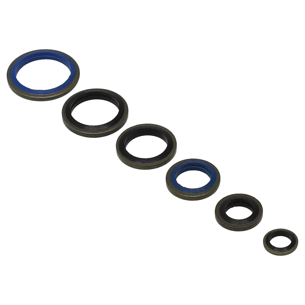 

100pcs/ 245pcs Assorted Sealing Gasket Set Combination Gasket M6 To M30 Repair Box Rubber Durable High Quality