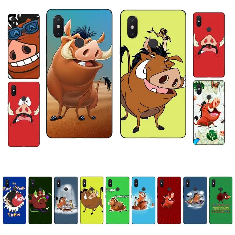 

Disney The Lion King Pumbaa Phone Case for Xiaomi mi 8 9 10 lite pro 9SE 5 6 X max 2 3 mix2s F1