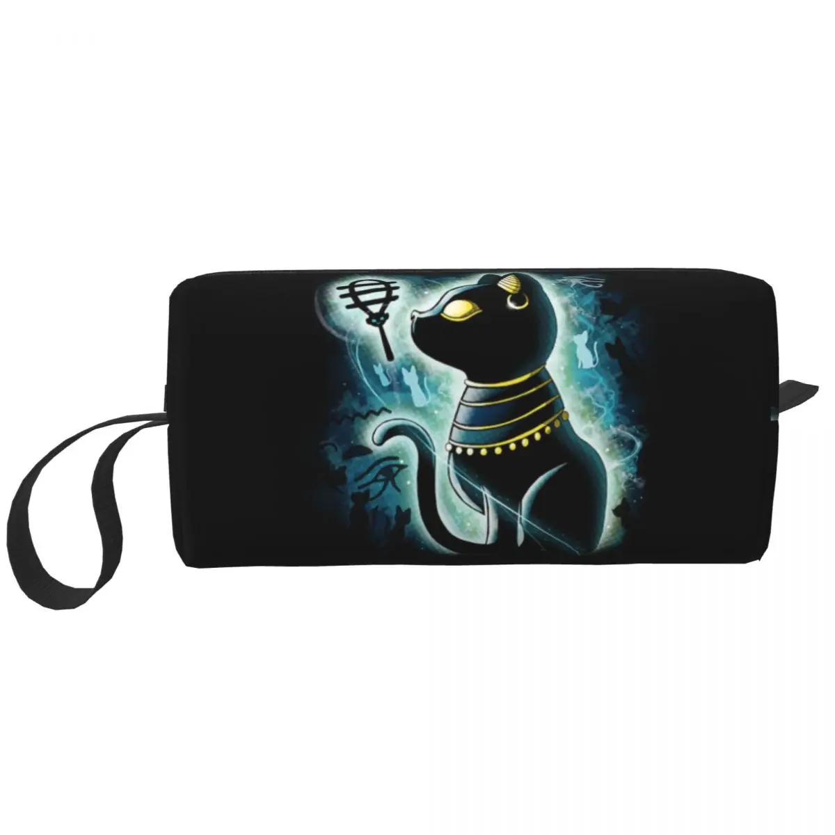 

Custom Bastet Egyptian Goddess Toiletry Bag for Women Ancient Egpyt Cat Makeup Cosmetic Organizer Beauty Storage Dopp Kit Box