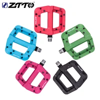 ztto 1 pair bicycle flat pedal anti slip solid color outdoor cycling mountain bike pedals cycle parts component attachment