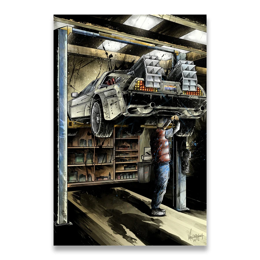 

Кинопостер "Назад в будущее" DeLorean DMC-12 AliPaint