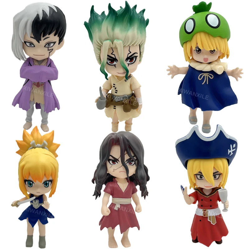 

6 шт./набор, фигурки из аниме «Dr.STONE»
