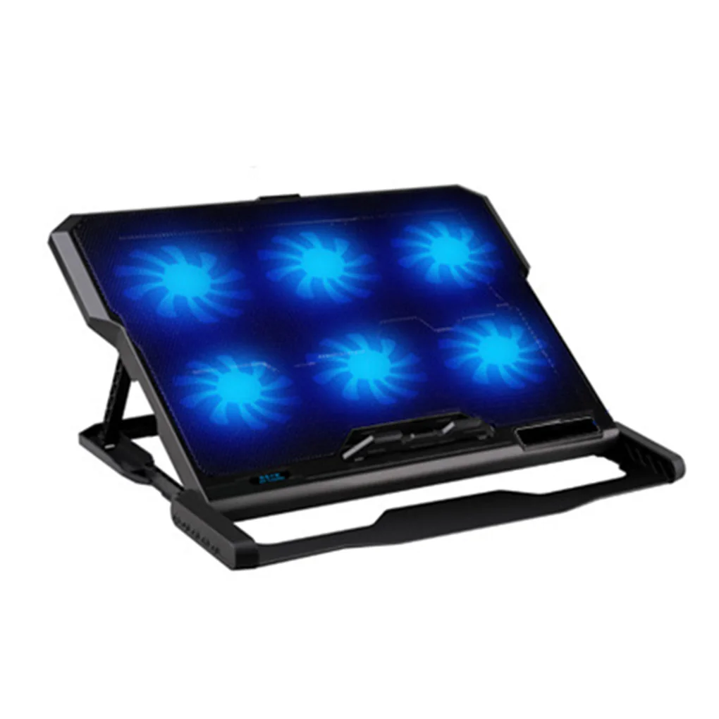 Laptop 2 USB Ports 6 Cooling Fan Notebook PC Holder Pad Stand Ultrabook Game Book Cooler Laptop 2 USB Ports 6 Cooling Fan Notebook PC Holder Pad Stand Ultrabook Game Book Cooler
