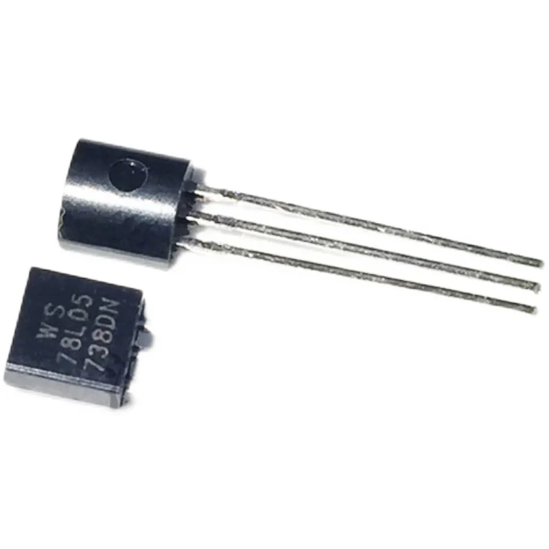 

10 шт./новый спот 78L05 WS78L05 три терминала 5 в регулятор транзистор прямой штекер TO-92