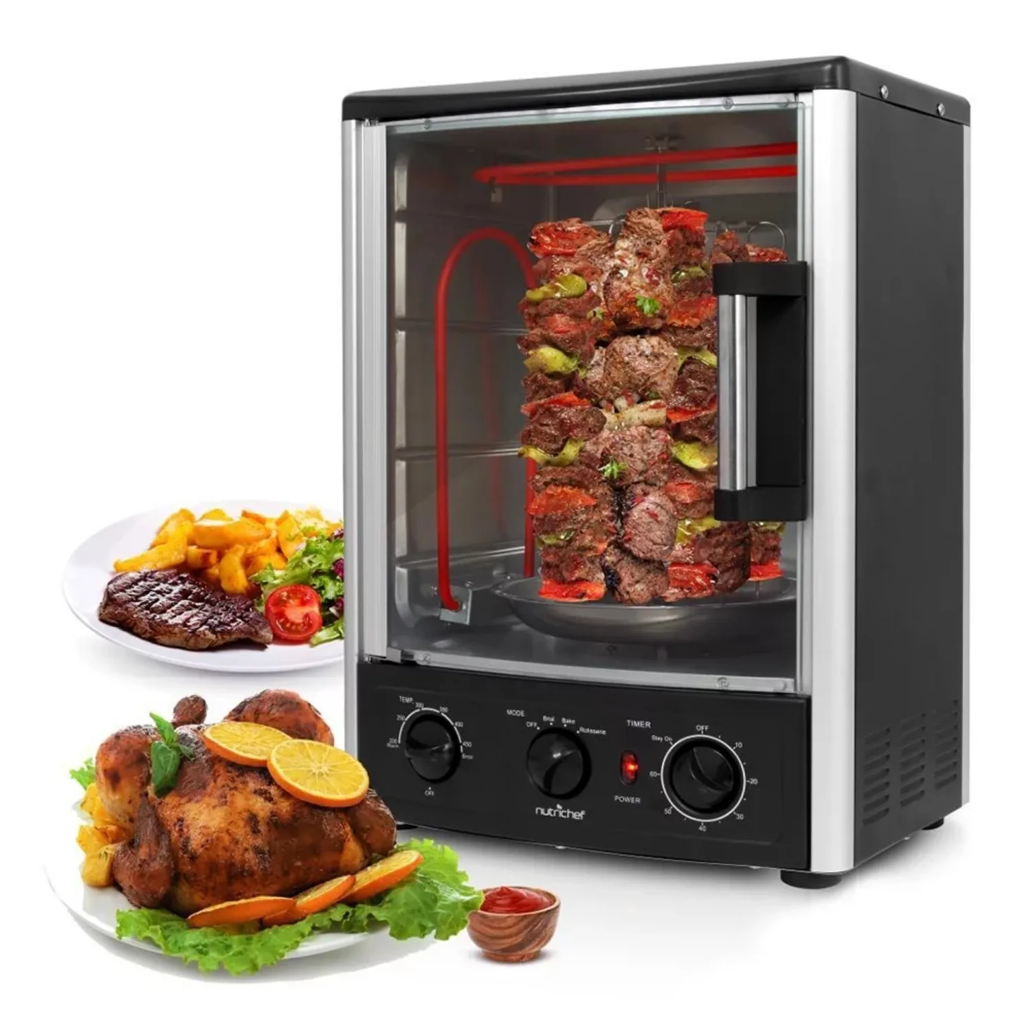 

Multi-function Vertical Oven With Bake Rotisserie & Roast Cooking doner kebab machine