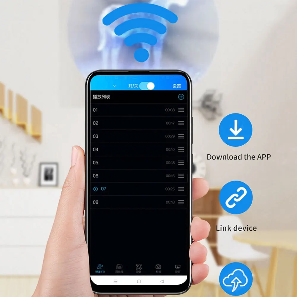 45/52/56/60/65 см 3D голографическая многофункциональная рекламная машина проектор