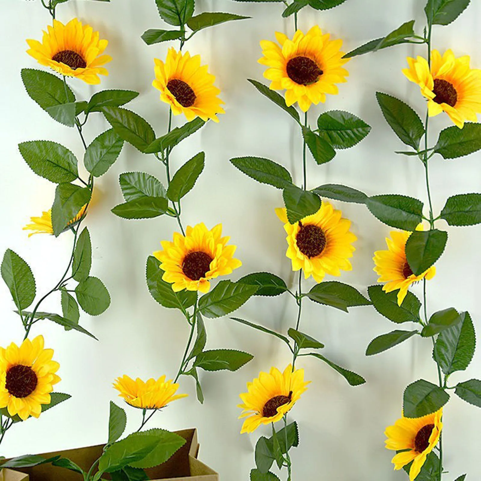 Имитация подсолнечника искусственные цветы лоза шелковое искусственное