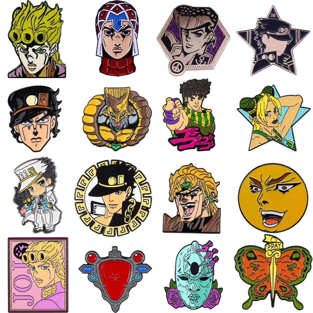 

JOJO'S BIZARRE ADVENTURE Enamel Pin Lapel Pins Badges on Backpack Women's Brooch Clothes Gift Jewelry New Fashion Accessories