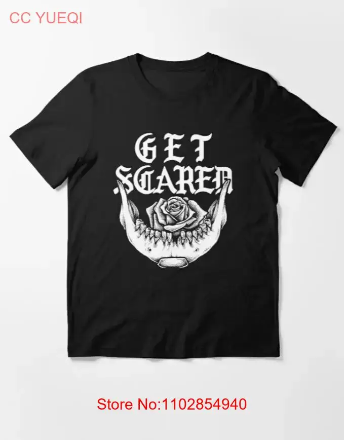 Винтажная мужская футболка Get Scared Band черная хлопковая всех размеров