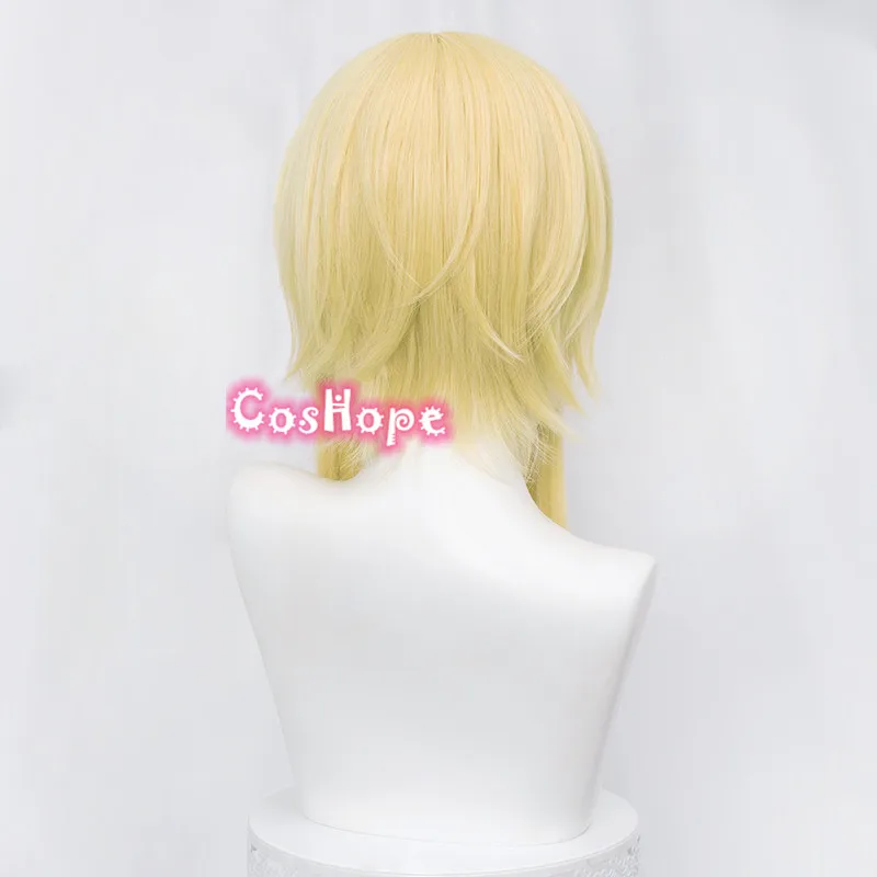 Парик Genshin светлый Косплей из аниме Путешественник для косплея термостойкие