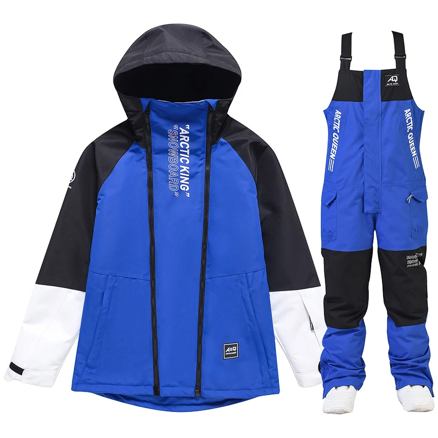 New Ski Suit Men Women Winter Warm Waterproof Outdoor Sports Snow Jackets and Pants Hot Snowboard Wear Sets Unisex Ski Overalls