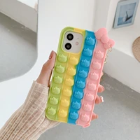 hello kitty cartoon decompress soft silicone phone cases for iphone 13 12 11 pro max xr xs max 8 x 7 lady girl anti drop cover