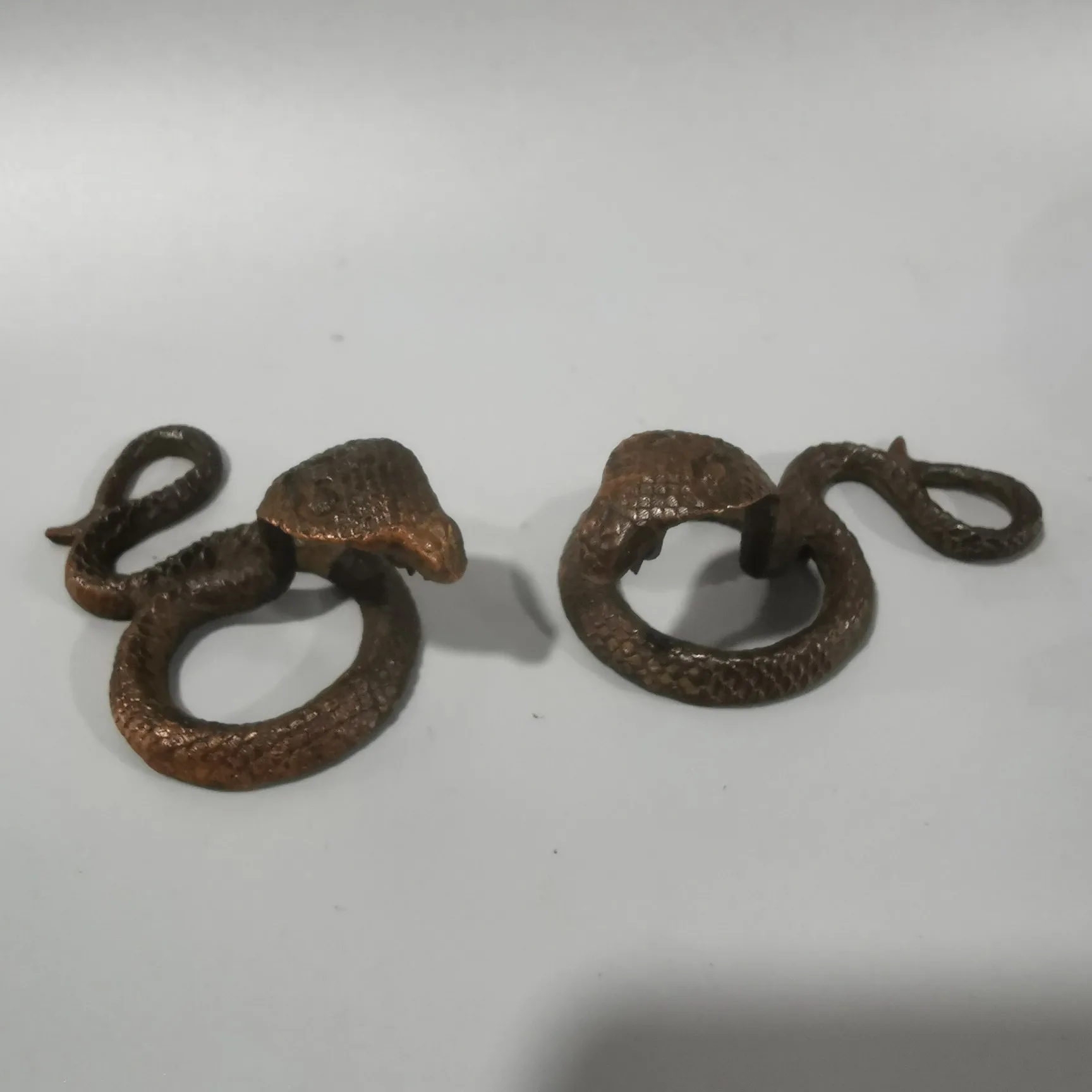

Antique Collection Bronze Cobra Zodiac Snake Ornament Living Room Home Decorations Gifts Desktop Decoration Crafts Artwork