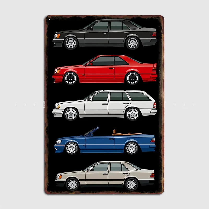 

Металлическая картина Evolution W124 E-Class