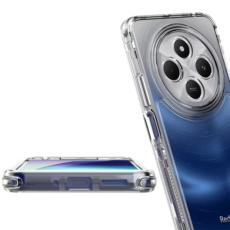 Фото Прозрачный чехол для мобильного телефона Redmi 14C/Redmi Note 14 5G/Redmi Note 14pro, противоударный, эффективный защитный чехол с защитой от падения №5