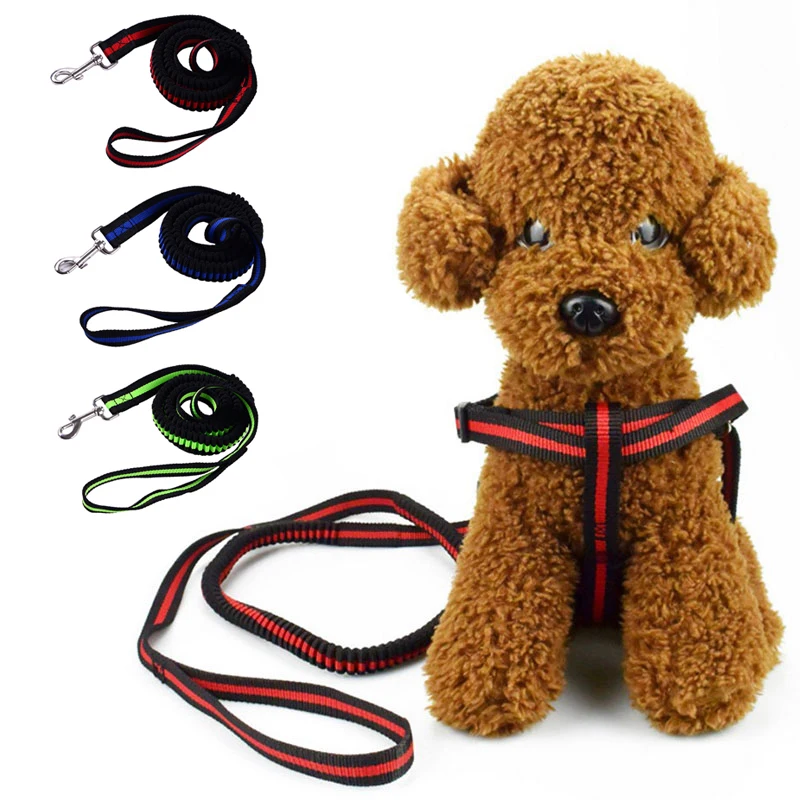 

Elastic Pet Cat Puppy Dog Leash Nylon Leash Dog Running Adjustable Collar Rope With Reflective Pet Jogging Stretch Traction Rope