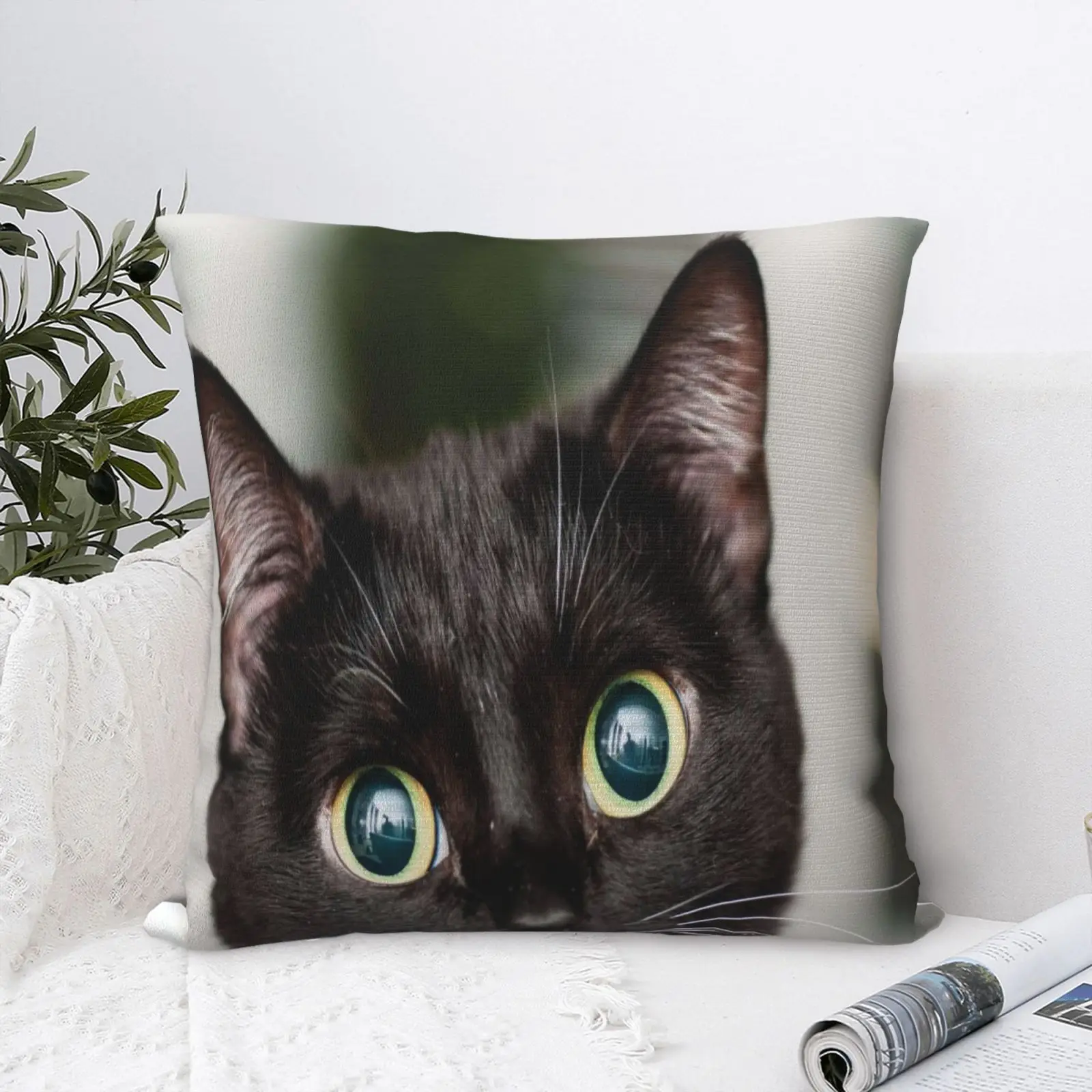 

Black Cat 9 Pillow Case Pillow Case Decorative Cushion Decorative Living Room Pillow Case Black Modern Pillow Cases Home Decor