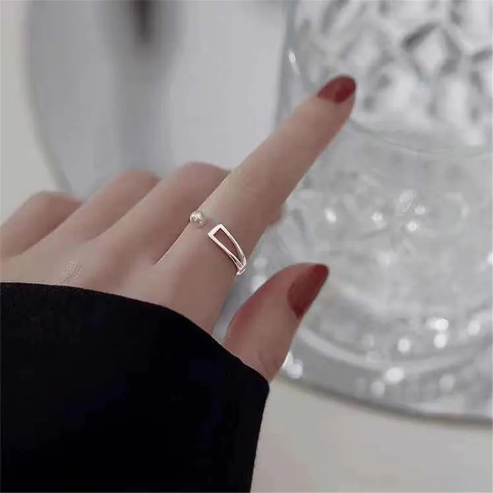 

Wholesale Silver Beaded Ring Setting Blank Jewelry Parts Adjustable Size DIY Making Accessories No Pearl