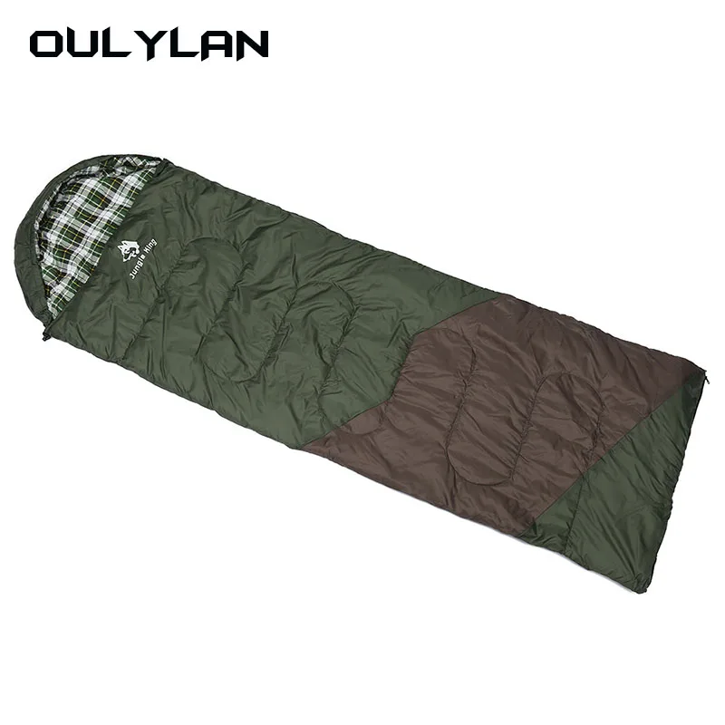 

Oulylan Envelope Camping Sleeping Bag Adult Self-driving Tour Camping Supplies Warm Single Sleeping Bags Outdoor Camping Quilt