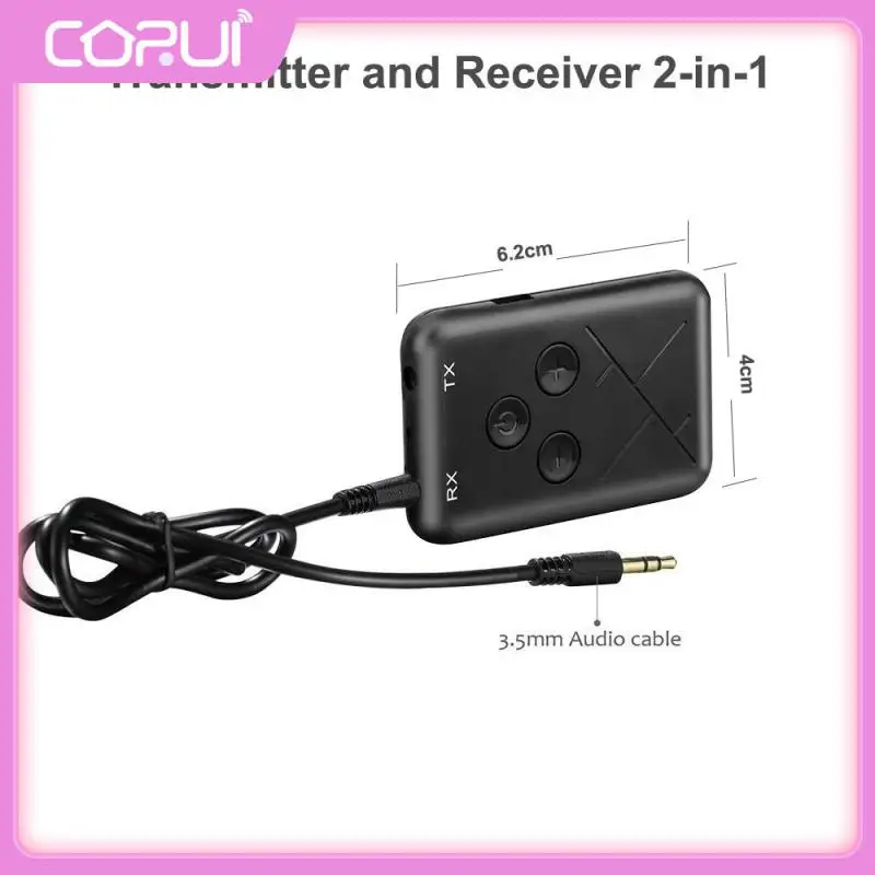 

Rca 2 In 1 Stereo Audio Receiver 3.5mm Jack Receiver Transmitter Low Latency Car Adapter Speakers For Tv Pc