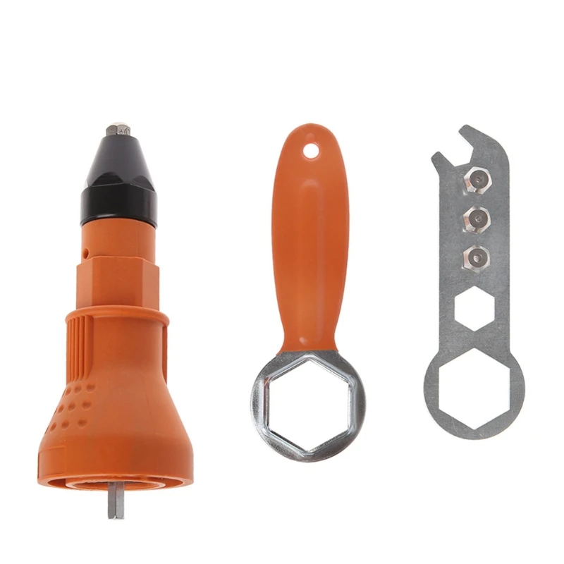 

67JE Electric Rivet Nut Cordless Drill Riveting Insert Adaptors Tool Woodworking